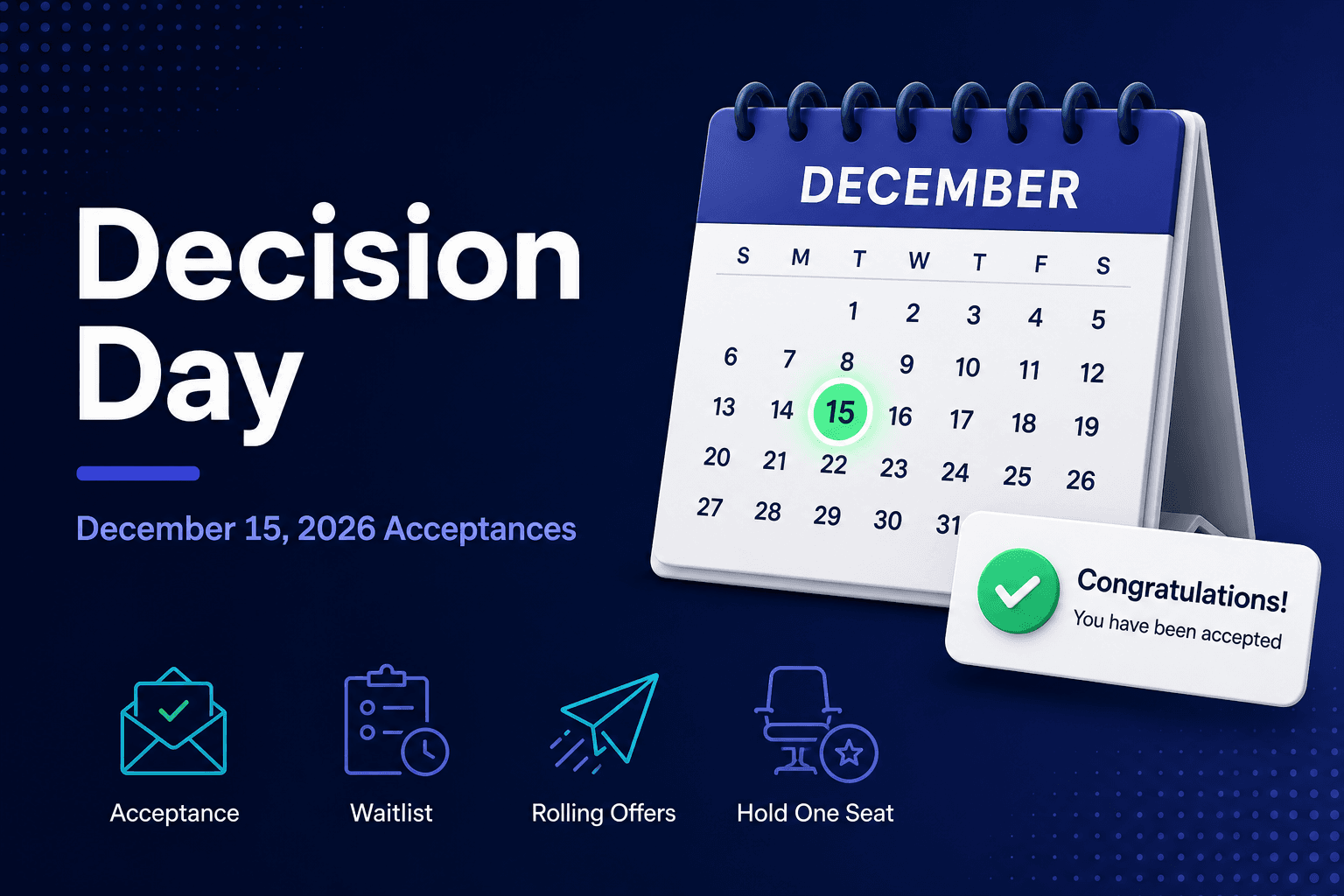 Dental School Decision Day 2026: Dec 15 Acceptances